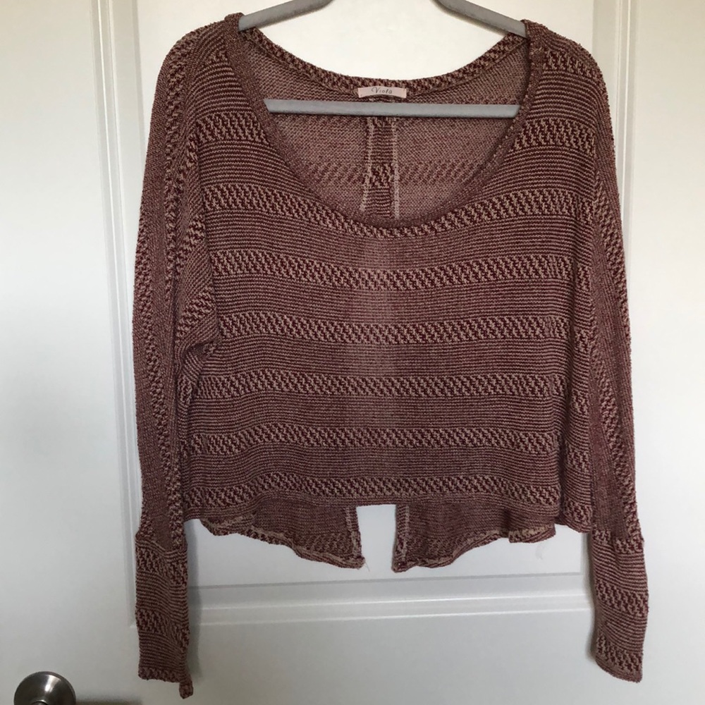 Viola open back crop top